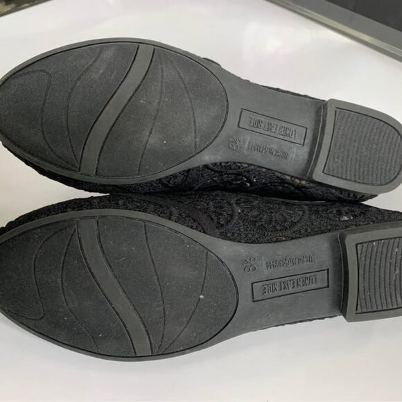 Lower East side Black Lace Ballerina Shoes - NWOT Sz 8 1/2 - Picture 8 of 9